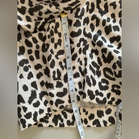 J Crew Animal Print Linen Blend Trouser Shorts, Size 14 - Picture 6 of 6